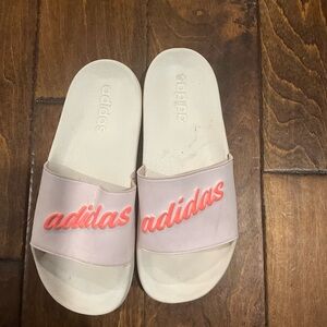 Adidas Kids Pink Slides